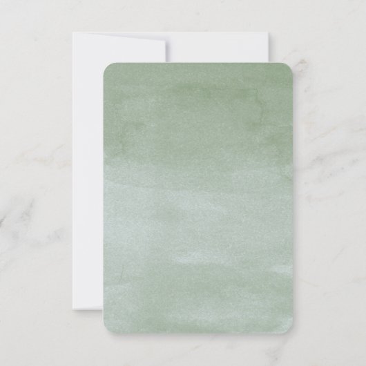 Watercolor Succulents Garden Wedding Carte RSVP (Dos)