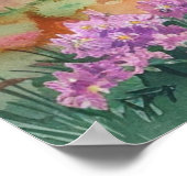 Watercolor Summer Mountain Poster (Hoek)