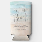 Watercolor Summer On The Beach Wedding (Achterkant)