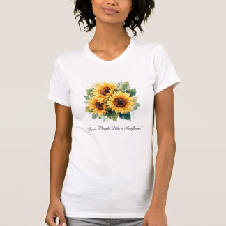 Watercolor Sunflower T-shirt