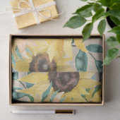 Watercolor Sunflowers and Butterflies Decoupage Tissuepapier (Geschenk)