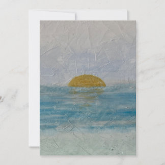 Watercolor Sunset Beach Mariage Invitation