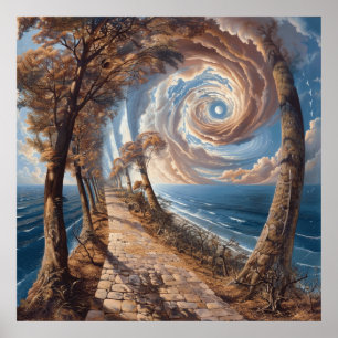 Watercolor Surrealisme Kunstposter Poster