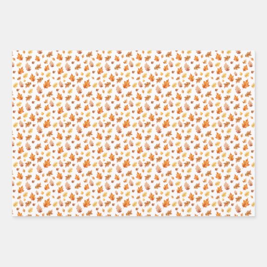 Watercolor Teddy Bear et Feuille Fall Celebration (Devant 3)