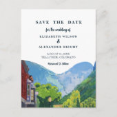 Watercolor Telluride Colorado Trouwkaart Briefkaart (Voorkant)