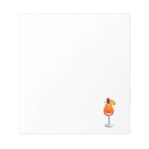 Watercolor Tequila Sunrise Cocktail Notitieblok