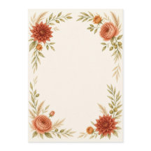 Watercolor Terracotta Wedding Program