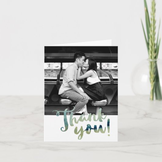 Watercolor Thank You Folding Card Bedankkaart (Voorkant)