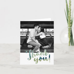 Watercolor Thank You Folding Card Bedankkaart