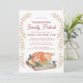 Watercolor Thanksgiving Faculté Potluck Invitation (Debout devant)
