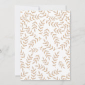 Watercolor Thanksgiving Faculté Potluck Invitation (Dos)