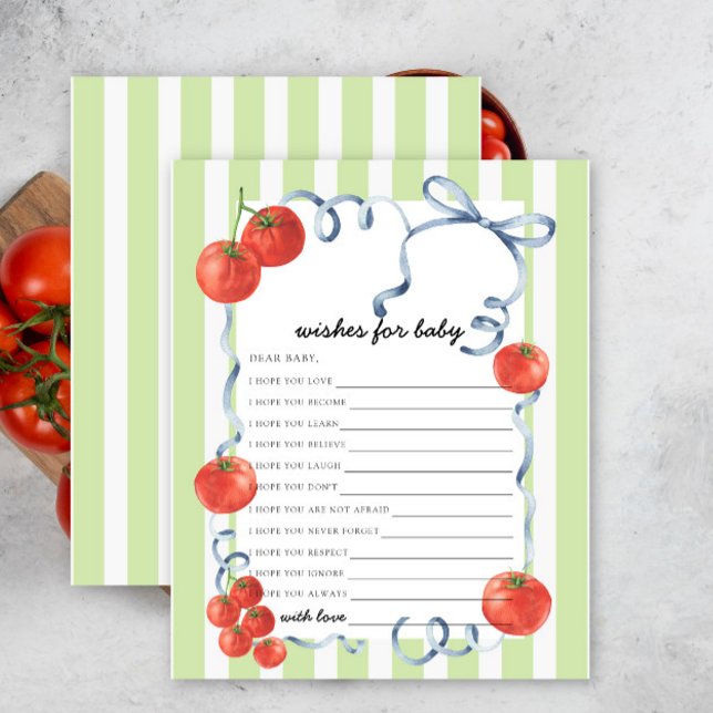 Watercolor tomato Wishes for baby (Creator heeft geüpload)