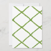 Watercolor Topiaries Fête Invitation (Dos)