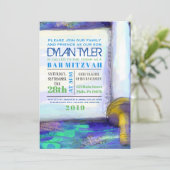 WATERCOLOR TORAH Bat mitzvah Invitation Invitation (Debout devant)