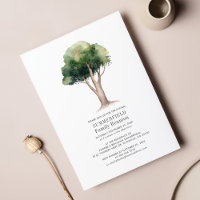 Watercolor Tree Modern Family Reunion