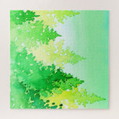 Watercolor Trees Puzzle (Horizontal)