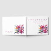 Watercolor Tropical Bliss-Mariage livre d'hôtes (Complet)