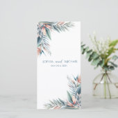 Watercolor Tropical Dream- Programme de mariage- (Debout devant)