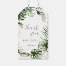 Watercolor Tropical Leaves Greenery