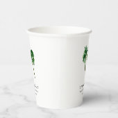 Watercolor Tropische Palmbomen Bachelorette    Papieren Bekers (Rechts)