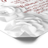 Watercolor Trouwring bruidsshower spelbord Poster (Hoek)