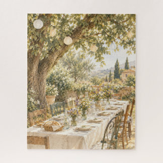 Watercolor Tuinfeest in Toscane Legpuzzel