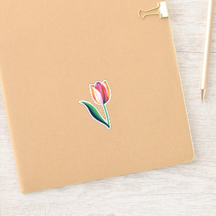 Watercolor Tulp Sticker