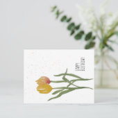 Watercolor Tulpen - Gefeliciteerd met je verjaarda Briefkaart (Staand voorkant)