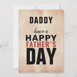 Watercolor Typografie Papa Gelukkige Vaderdag Feestdagenkaart