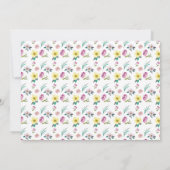 Watercolor Unicorn Photo Invitation Anniversaire (Dos)