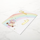 Watercolor Unicorn Rainbow Party Invitation (Rotation)