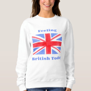 Watercolor Union Jack Vlag Voel Brits Trui