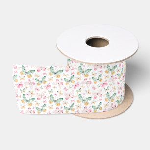 Watercolor Vlinderpatroon Lint