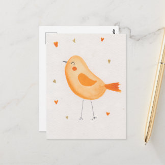 Watercolor Vogel Briefkaart