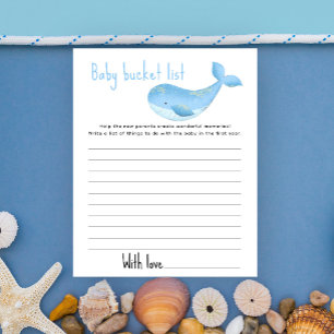 Watercolor walvis - Emmerlijst voor baby's