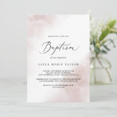 Watercolor Wash | Roze Doop Kaart (Staand voorkant)