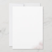 Watercolor Wash | Roze Doop Kaart (Achterkant)