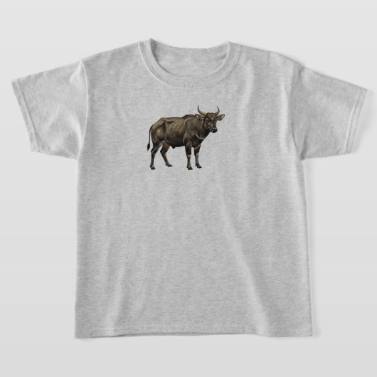 Watercolor Water Buffalo Illustration T-shirt (Laagn)