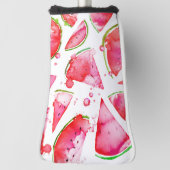Watercolor Watermeloen 1 Golfheadcover (Draai 90)