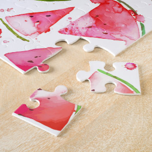 Watercolor Watermeloen 1 Legpuzzel