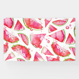 Watercolor Watermeloen 1 Spandoek