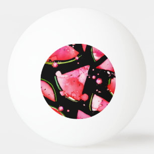 Watercolor Watermeloen 2 Pingpongballen