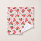 Watercolor Watermelon Motif de fruits (Gant de toilette)