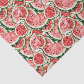 Watercolor Watermelon Slice Pattern Decoupage Tissuepapier (Detail)