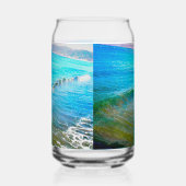 Watercolor Waves Blikvorm Glas (Links)