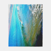 Watercolor Waves Fleece Deken (Voorkant)