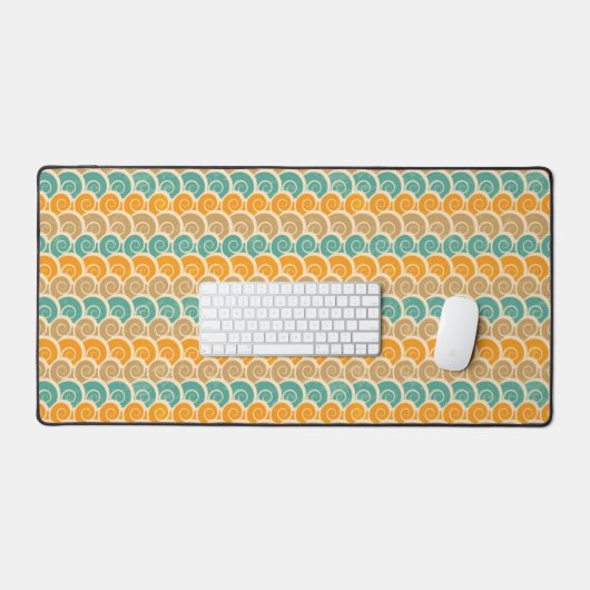 Watercolor Waves Pattern Bureaumat (Keyboard & Muis)