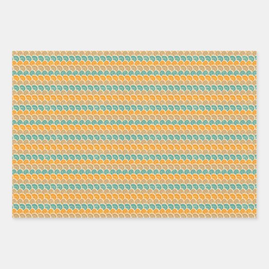 Watercolor Waves Pattern Inpakpapier Vel (Voorkant)