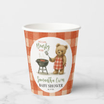 Watercolor We Can Bearly Wait Baby Shower 