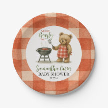 Watercolor We kunnen nauwelijks wachten BBQ Baby S